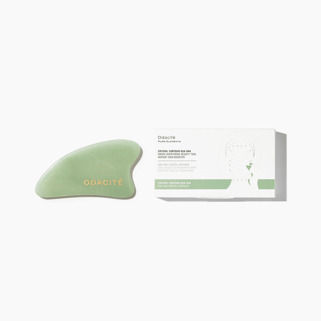 Crystal Contour Gua Sha Green Aventurine